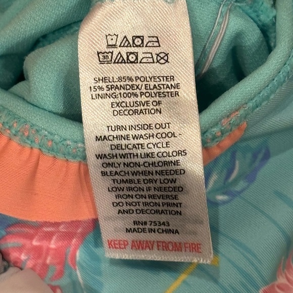 Tommy Bahama‎ Kids Flamingo Swimsuit - Picture 4 of 4